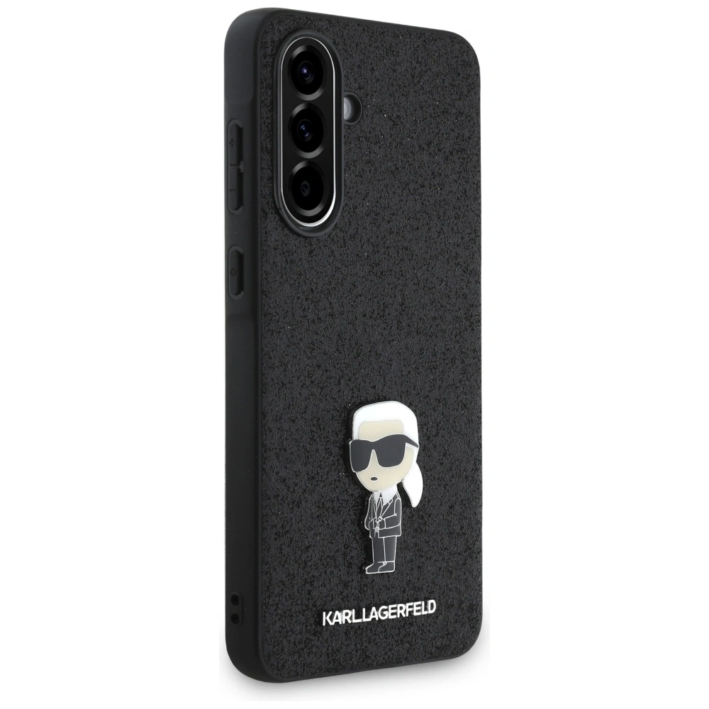 Hurtownia GSM - Karl Lagerfeld Pevný třpytivý kovový odznak Ikonik Logo Samsung Galaxy A36 černý - KLD21976 - {ean13} - Hurt