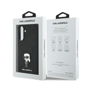 Hurtownia GSM - Karl Lagerfeld Pin metalic cu logo Ikonik Fixed Glitter Samsung Galaxy A36 negru - KLD21976 - {ean13} - Hurt