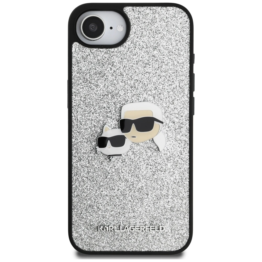 Hurtownia GSM - Karl Lagerfeld Fixed Glitter Ikonik Metal Pin Apple iPhone 16e argintiu - KLD21978 - {ean13} - Hurt