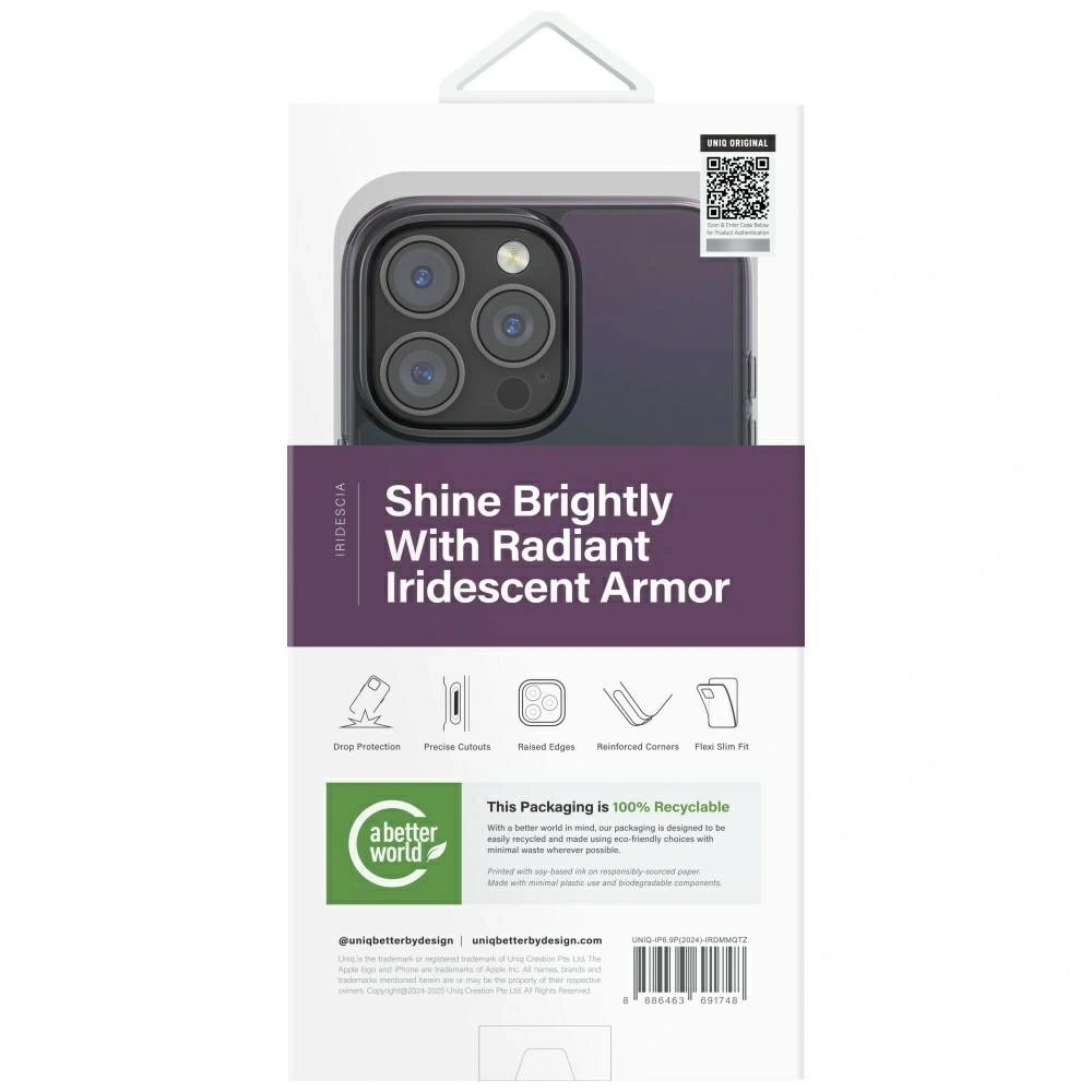 Hurtownia GSM - Etui UNIQ Iridescia do Apple iPhone 16 Pro Max Magclick Charging midnight - UNIQ1485 - {ean13} - Hurt
