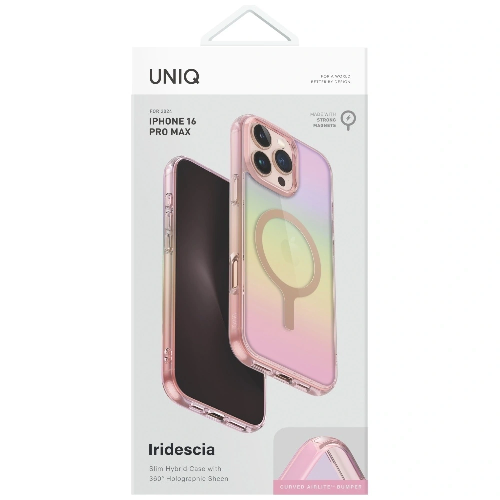 Hurtownia GSM - UNIQ Iridescia Apple iPhone 16 Pro Max Magclick Ladegerät pink Prism - UNIQ1486 - {ean13} - Hurt