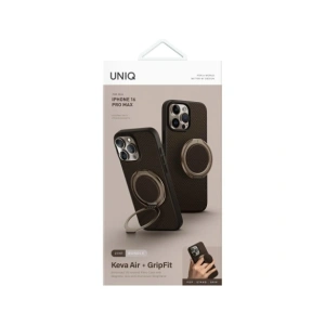 Hurtownia GSM - UNIQ Keva Air Apple iPhone 16 Pro Max Magclick Töltő GripFit barna - UNIQ1488 - {ean13} - Hurt