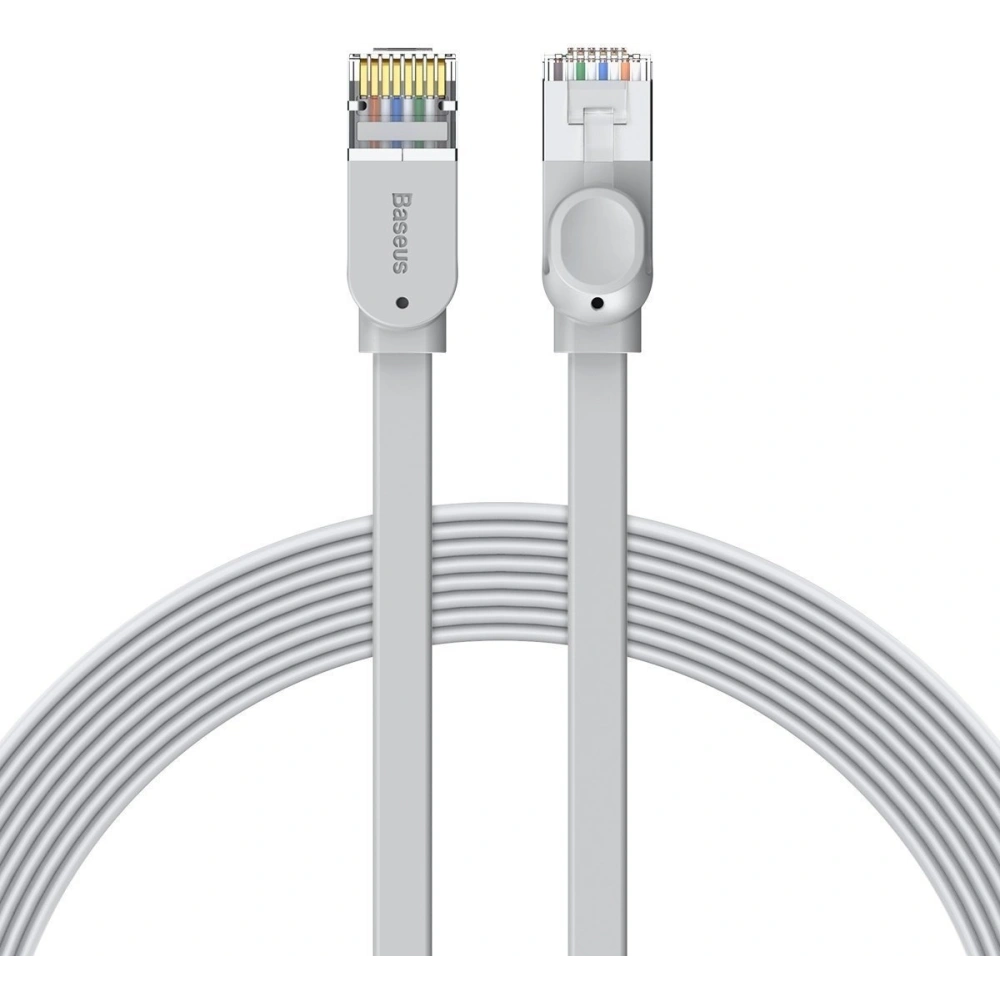 Hurtownia GSM - Flaches Netzwerkkabel Baseus High Speed, Ethernet RJ45, Gigabit, Cat.6, 8m (grau) - BSU1445GRY - {ean13} - Hurt