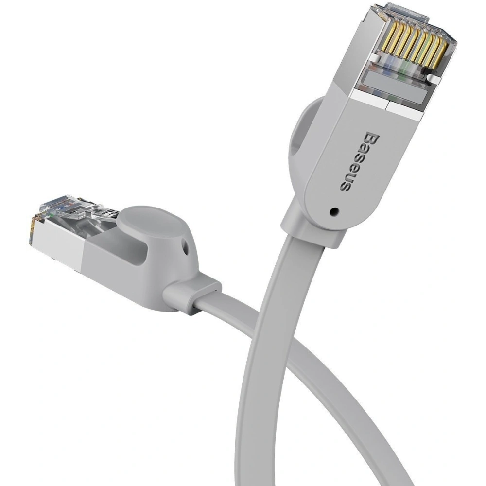 Hurtownia GSM - Flaches Netzwerkkabel Baseus High Speed, Ethernet RJ45, Gigabit, Cat.6, 8m (grau) - BSU1445GRY - {ean13} - Hurt