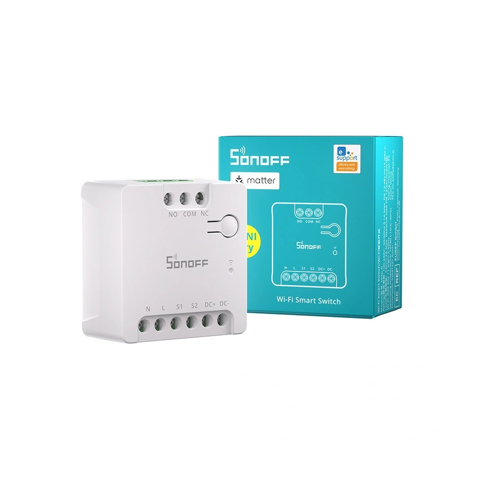 Hurtownia GSM - SONOFF MINI-D Matter WiFi-Schalter (AC/DC 12-48V potentialfreier Kontakt) - SNF199 - {ean13} - Hurt