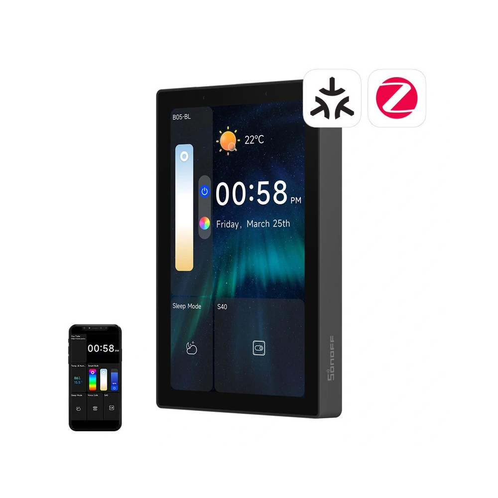 Hurtownia GSM - WiFi/Bluetooth/ZigBee ovládací panel Matter SONOFF NSPanel Pro 120 (černý) - SNF200 - {ean13} - Hurt