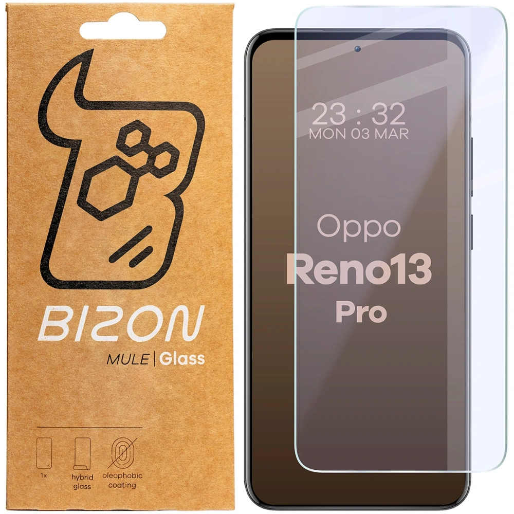 Hurtownia GSM - Elastyczne szkło hybrydowe Bizon Glass Mule do Oppo Reno 13 Pro - BIZ8775 - {ean13} - Hurt