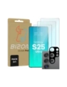 Bizon Clear 2 Pack 3x gehärtetes Glas + 1x Linsenschutz Samsung Galaxy S25 Ultra