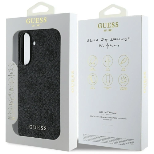 Etui Guess 4G Charms Collection do Samsung Galaxy A56 czarny
