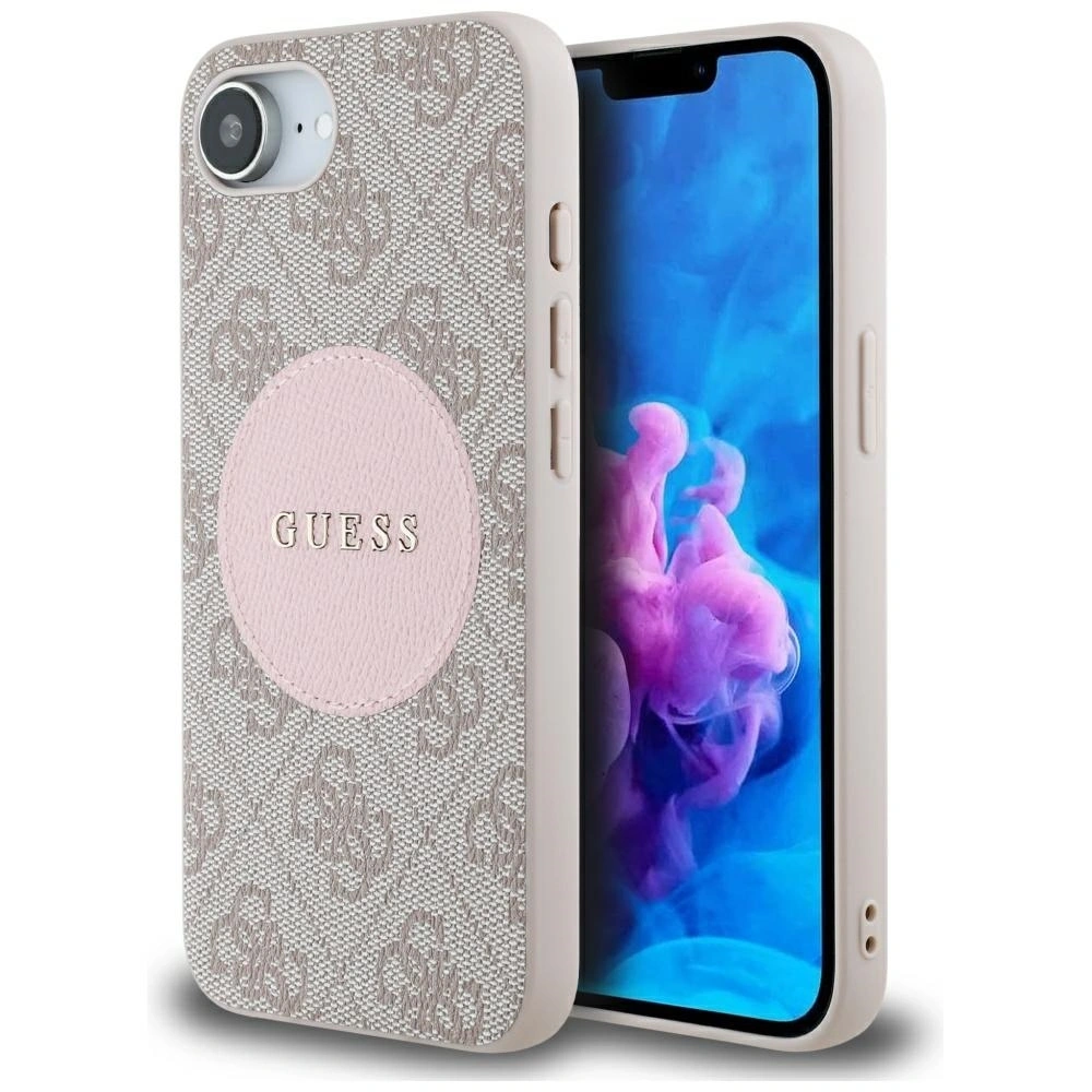 Hurtownia GSM - Guess 4G Circle Classic Logo MagSafe Apple iPhone 16e roz - GUE4446 - {ean13} - Hurt