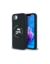 Karl Lagerfeld Silicone Karl&Choupette Heads MagSafe Apple iPhone 16e negru