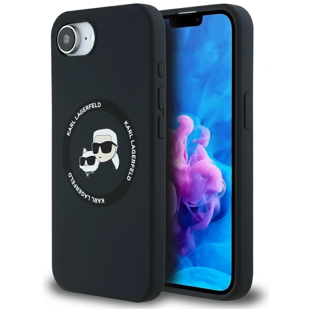 Hurtownia GSM - Karl Lagerfeld Szilikon Karl&Choupette fejek MagSafe Apple iPhone 16e fekete - KLD21980 - {ean13} - Hurt