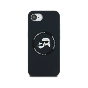 Hurtownia GSM - Karl Lagerfeld Silicone Karl&Choupette Heads MagSafe Apple iPhone 16e negru - KLD21980 - {ean13} - Hurt