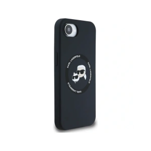 Hurtownia GSM - Karl Lagerfeld Silicone Karl&Choupette Heads MagSafe Apple iPhone 16e negru - KLD21980 - {ean13} - Hurt