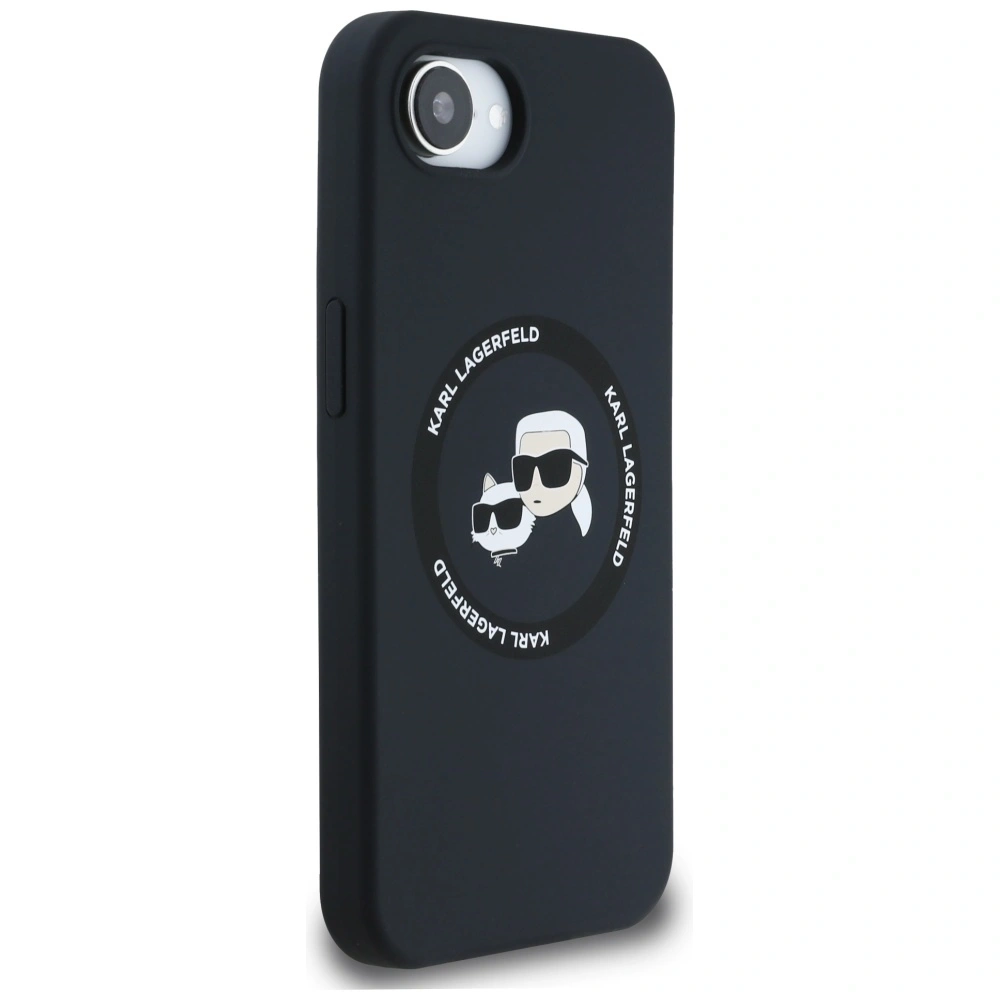 Hurtownia GSM - Etui Karl Lagerfeld Silicone Karl&Choupette Heads MagSafe do Apple iPhone 16e czarny - KLD21980 - {ean13} - Hurt