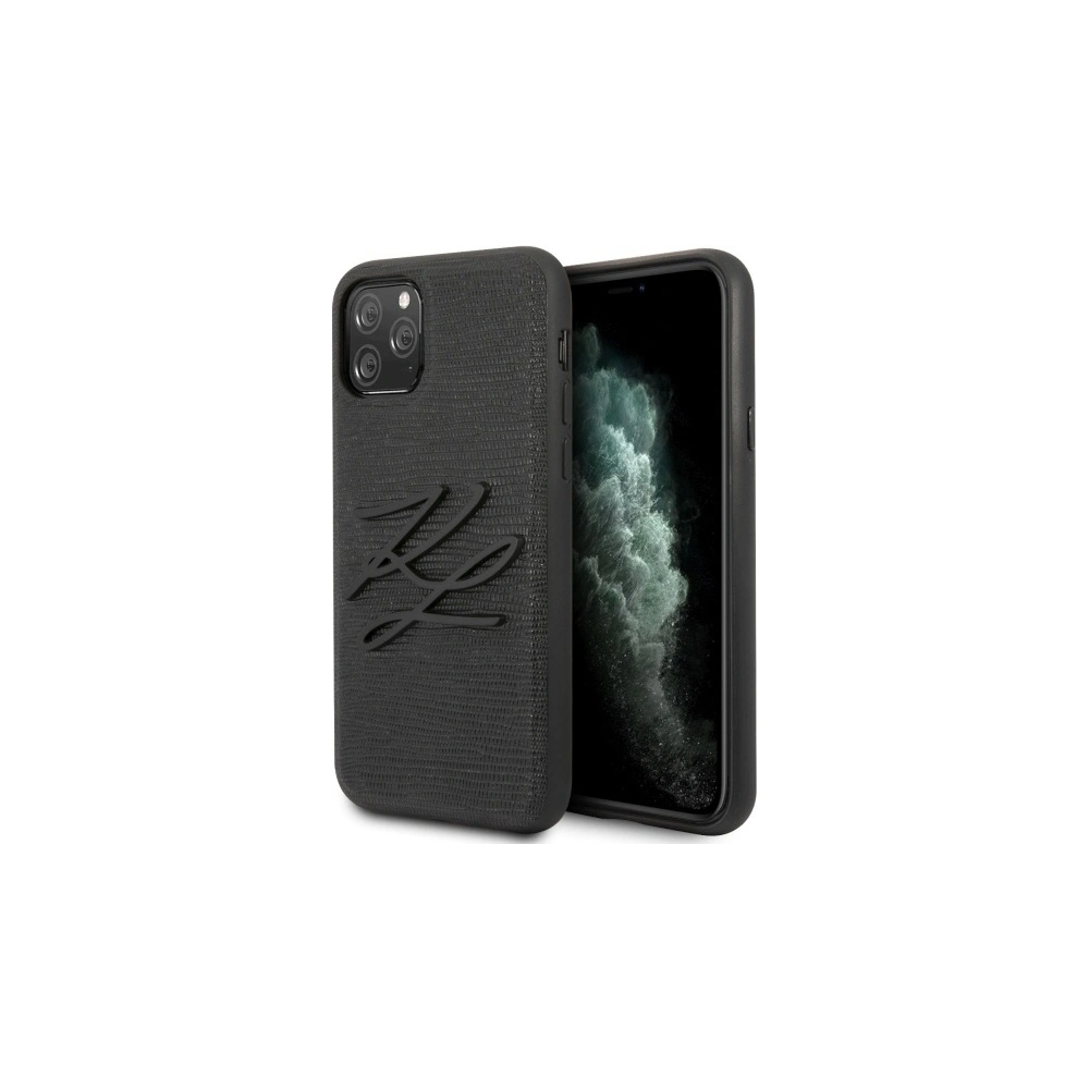 Wholesale Karl Lagerfeld KLHCN58TJKBK Apple iPhone 11 Pro hardcase black Lizard - KLD275BLK - {ean13} - Hurt