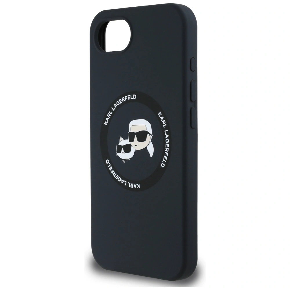 Hurtownia GSM - Etui Karl Lagerfeld Silicone Karl&Choupette Heads MagSafe do Apple iPhone 16e czarny - KLD21980 - {ean13} - Hurt