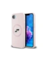 Karl Lagerfeld Silikon Karl&Choupette Köpfe MagSafe Apple iPhone 16e pink