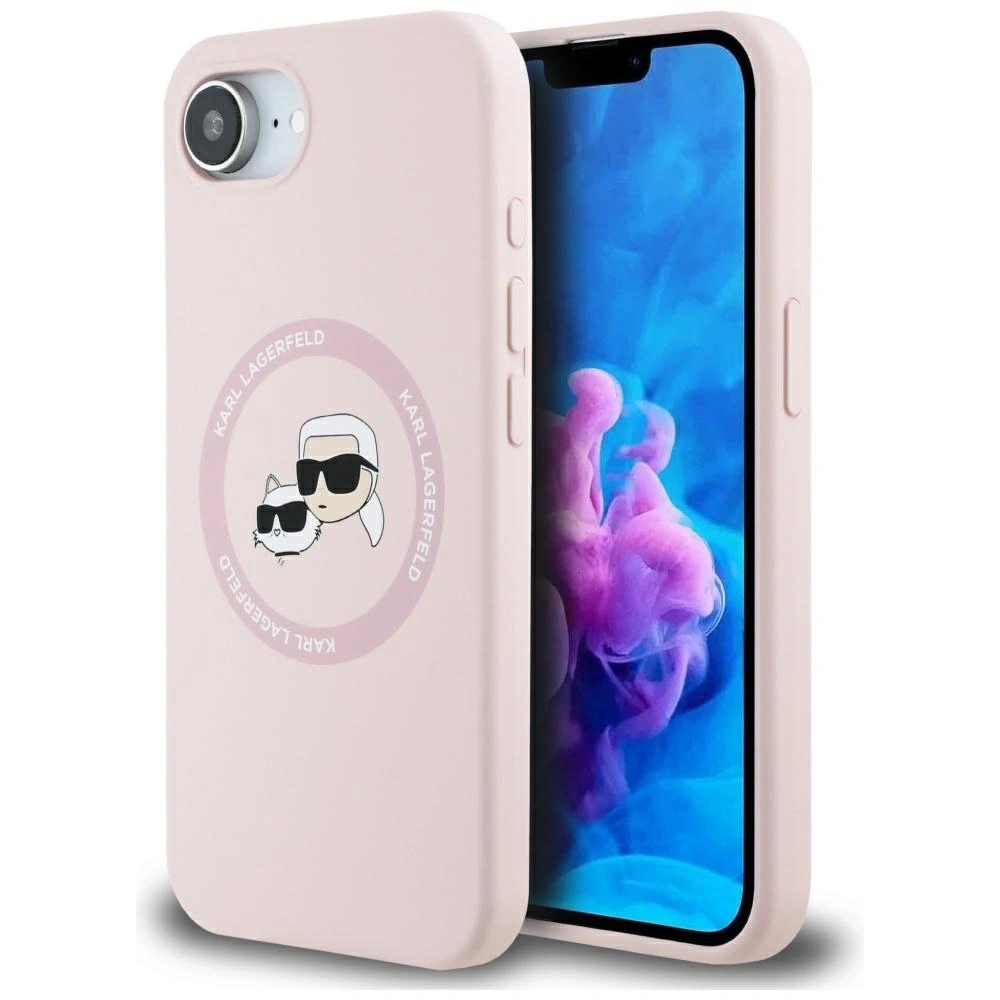 Hurtownia GSM - Karl Lagerfeld Silikon Karl&Choupette Köpfe MagSafe Apple iPhone 16e pink - KLD21981 - {ean13} - Hurt