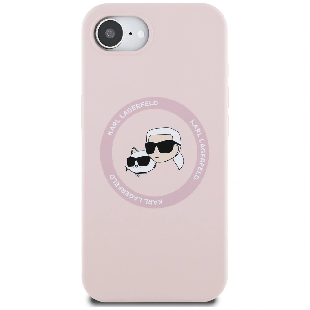 Hurtownia GSM - Karl Lagerfeld Silikon Karl&Choupette Köpfe MagSafe Apple iPhone 16e pink - KLD21981 - {ean13} - Hurt
