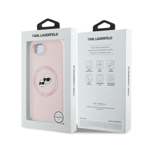 Hurtownia GSM - Karl Lagerfeld Capete din silicon Karl&Choupette MagSafe Apple iPhone 16e roz - KLD21981 - {ean13} - Hurt