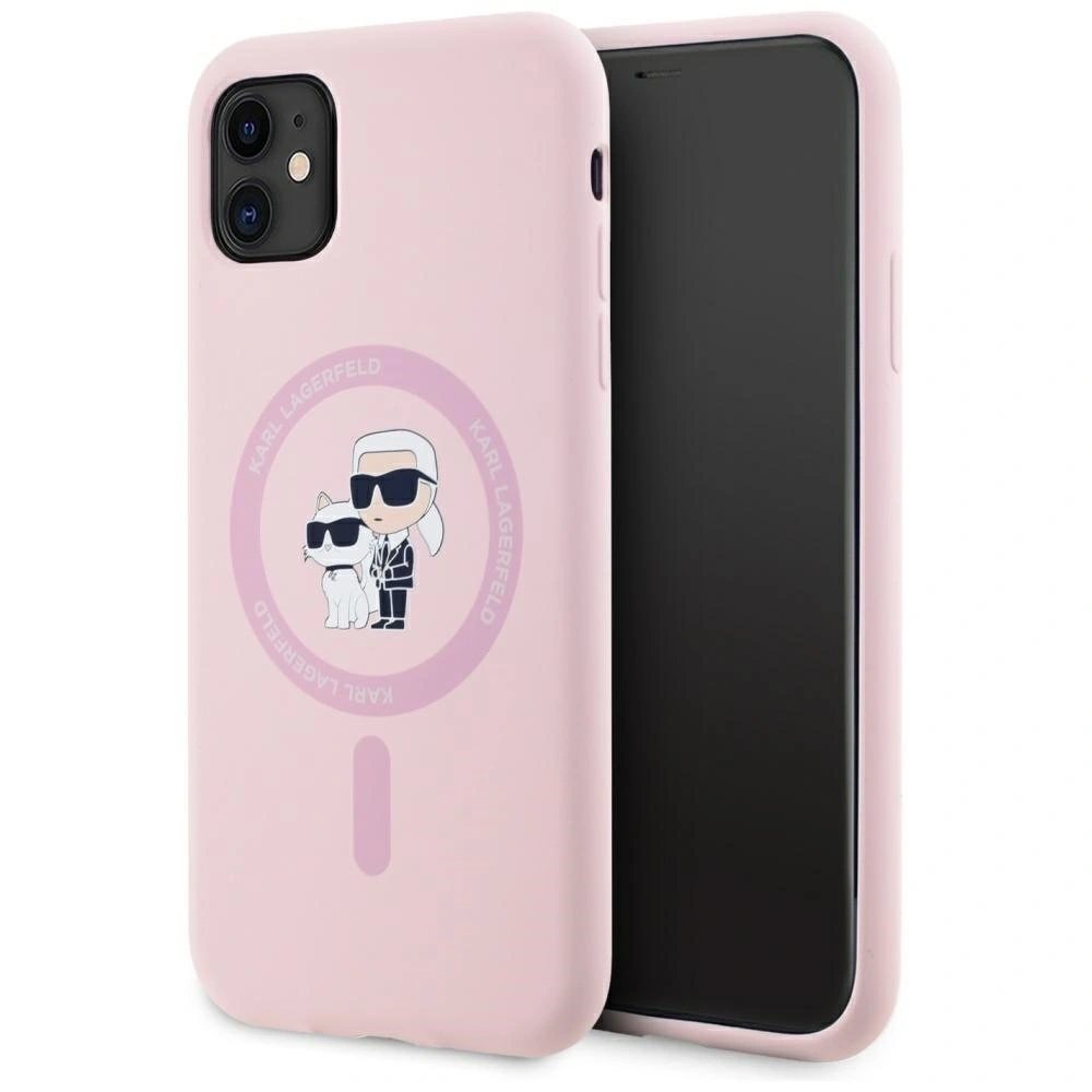 Hurtownia GSM - Karl Lagerfeld Silicon Karl&Choupette MagSafe Apple iPhone 11 roz - KLD21983 - {ean13} - Hurt