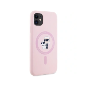 Wholesale Karl Lagerfeld Silicone Karl&Choupette MagSafe Apple iPhone 11 pink - KLD21983 - {ean13} - Hurt