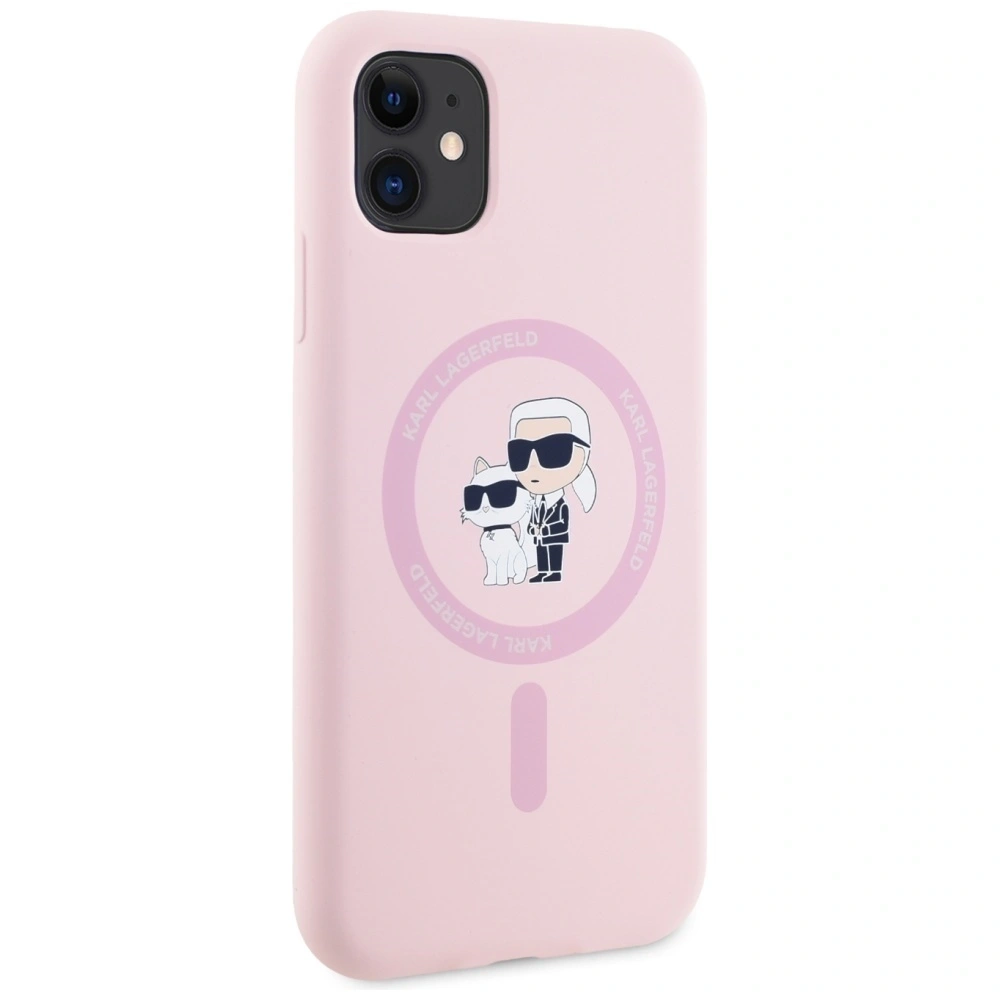 Hurtownia GSM - Karl Lagerfeld Silicon Karl&Choupette MagSafe Apple iPhone 11 roz - KLD21983 - {ean13} - Hurt