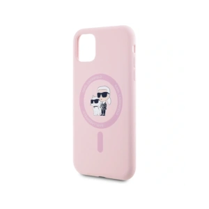 Wholesale Karl Lagerfeld Silicone Karl&Choupette MagSafe Apple iPhone 11 pink - KLD21983 - {ean13} - Hurt