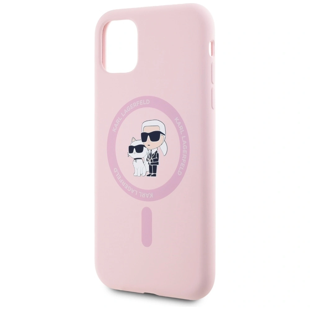 Hurtownia GSM - Karl Lagerfeld Silikonový Karl&Choupette MagSafe Apple iPhone 11 růžový - KLD21983 - {ean13} - Hurt