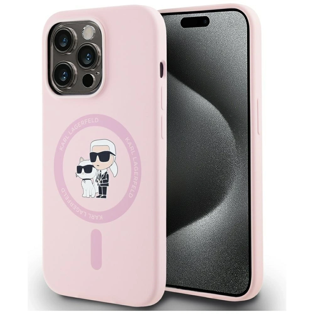 Hurtownia GSM - Karl Lagerfeld Silikon Karl&Choupette MagSafe Apple iPhone 14 Pro Max pink - KLD21984 - {ean13} - Hurt