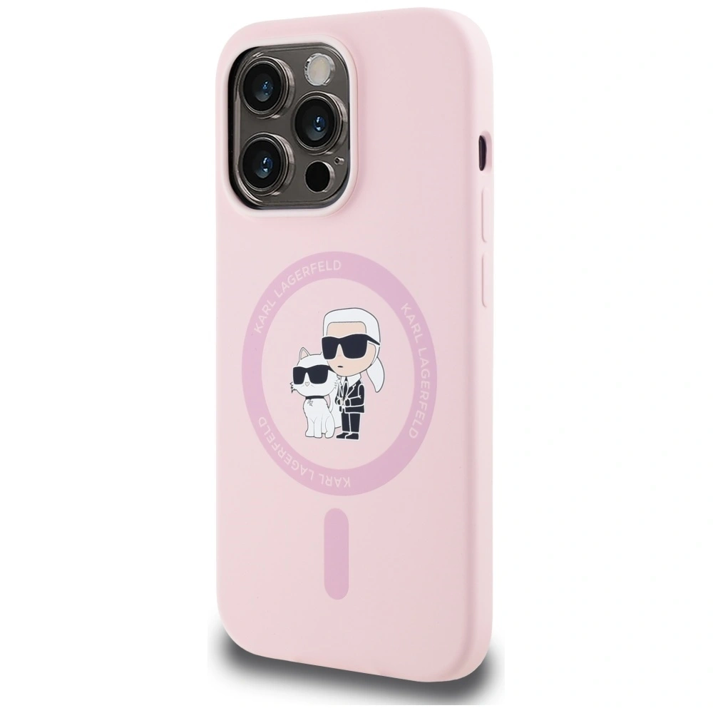 Hurtownia GSM - Karl Lagerfeld Silikon Karl&Choupette MagSafe Apple iPhone 14 Pro Max pink - KLD21984 - {ean13} - Hurt