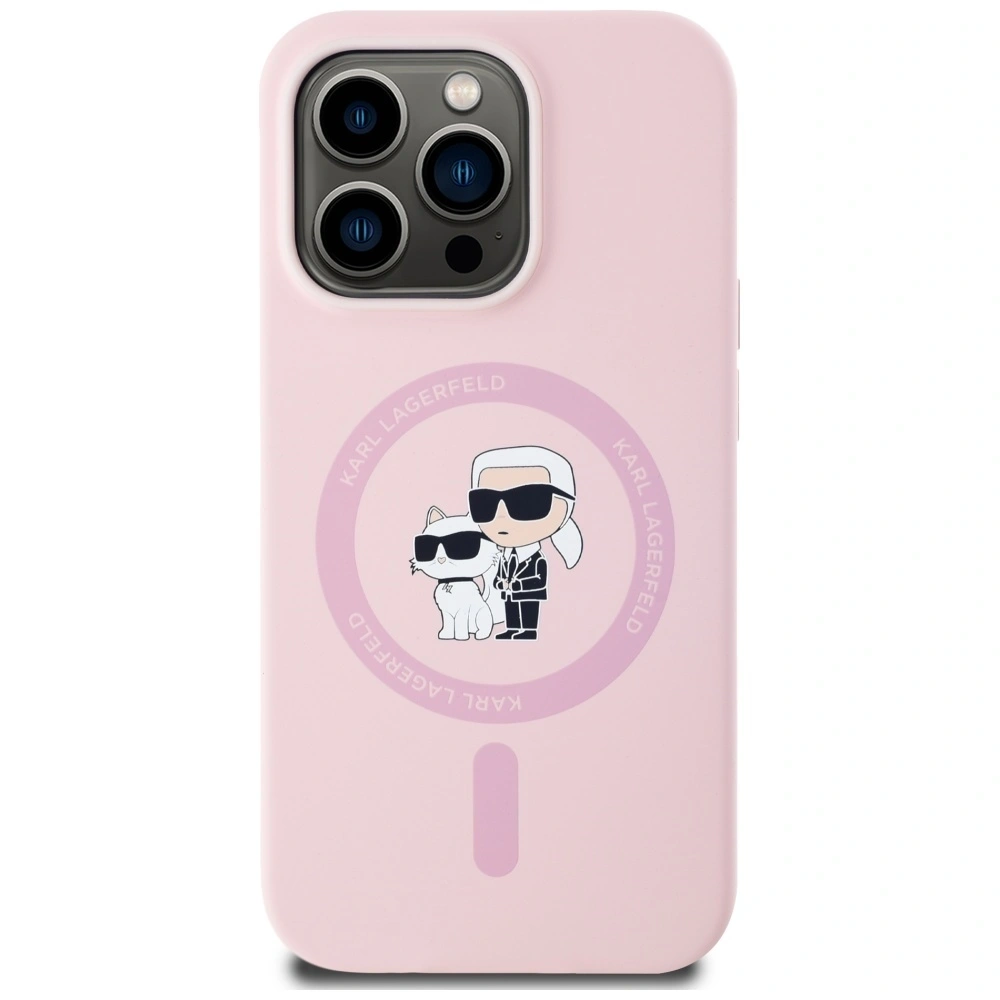 Hurtownia GSM - Karl Lagerfeld Silicon Karl&Choupette MagSafe Apple iPhone 14 Pro Max roz - KLD21984 - {ean13} - Hurt