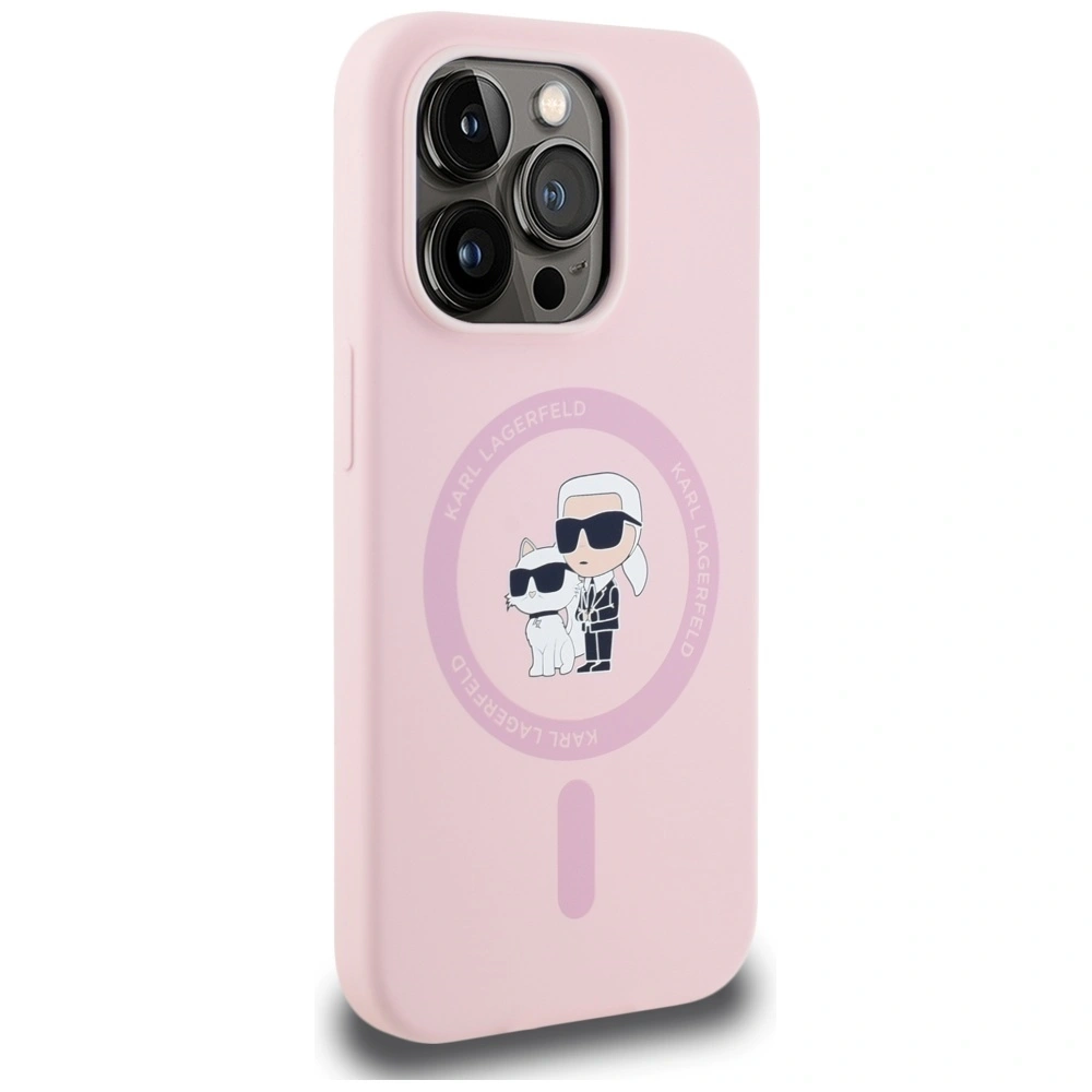 Hurtownia GSM - Karl Lagerfeld Silicon Karl&Choupette MagSafe Apple iPhone 14 Pro Max roz - KLD21984 - {ean13} - Hurt