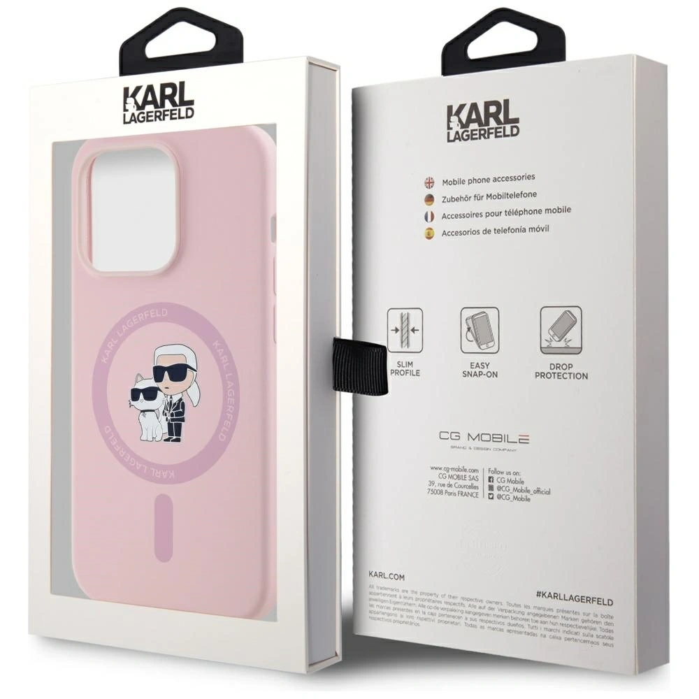 Hurtownia GSM - Karl Lagerfeld Silikon Karl&Choupette MagSafe Apple iPhone 14 Pro Max pink - KLD21984 - {ean13} - Hurt