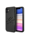 Etui Karl Lagerfeld KLHCN61CRKBK Apple iPhone 11 hardcase černý/black Croco