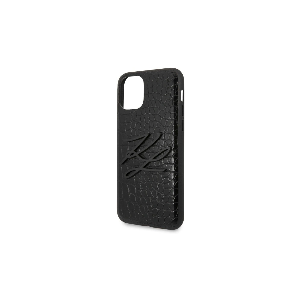 Hurtownia GSM - Etui Karl Lagerfeld KLHCN61CRKBK Apple iPhone 11 hardcase černý/black Croco - KLD276BLK - {ean13} - Hurt