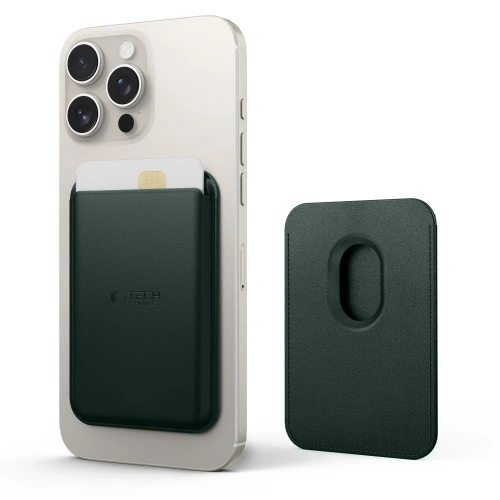 Magnetyczne etui na karty Tech-Protect Magwallet MagSafe Universal Magnetic Card Holder Khaki