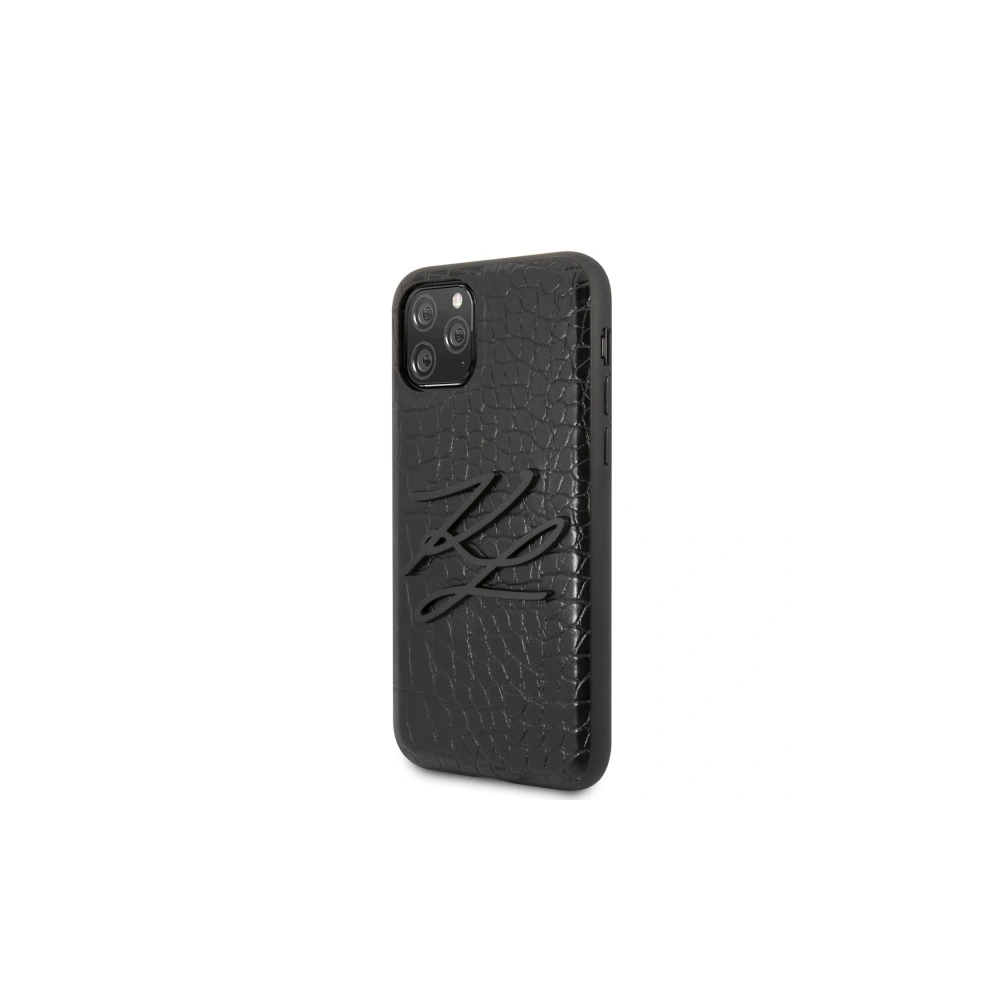 Hurtownia GSM - Etui Karl Lagerfeld KLHCN65CRKBK Apple iPhone 11 Pro Max hardcase černý/black Croco - KLD278BLK - {ean13} - Hurt