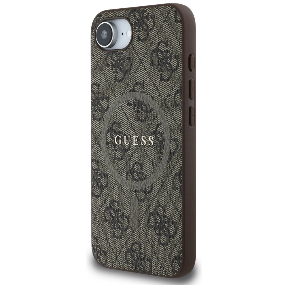 Hurtownia GSM - Etui Guess 4G Ring Classic Logo MagSafe do Apple iPhone 16e brązowy - GUE4451 - {ean13} - Hurt