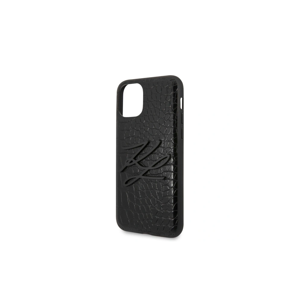 Hurtownia GSM - Etui Karl Lagerfeld KLHCN65CRKBK Apple iPhone 11 Pro Max hardcase černý/black Croco - KLD278BLK - {ean13} - Hurt