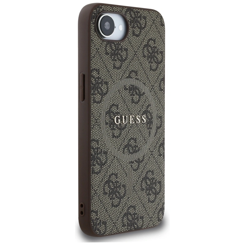 Hurtownia GSM - Etui Guess 4G Ring Classic Logo MagSafe do Apple iPhone 16e brązowy - GUE4451 - {ean13} - Hurt