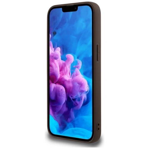 Etui Guess 4G Ring Classic Logo MagSafe do Apple iPhone 16e brązowy