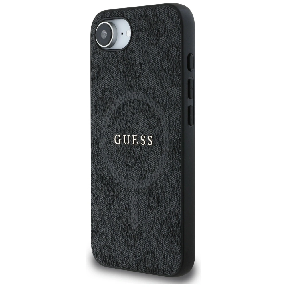 Hurtownia GSM - Guess 4G Gyűrű Klasszikus Logo MagSafe Apple iPhone 16e fekete - GUE4452 - {ean13} - Hurt