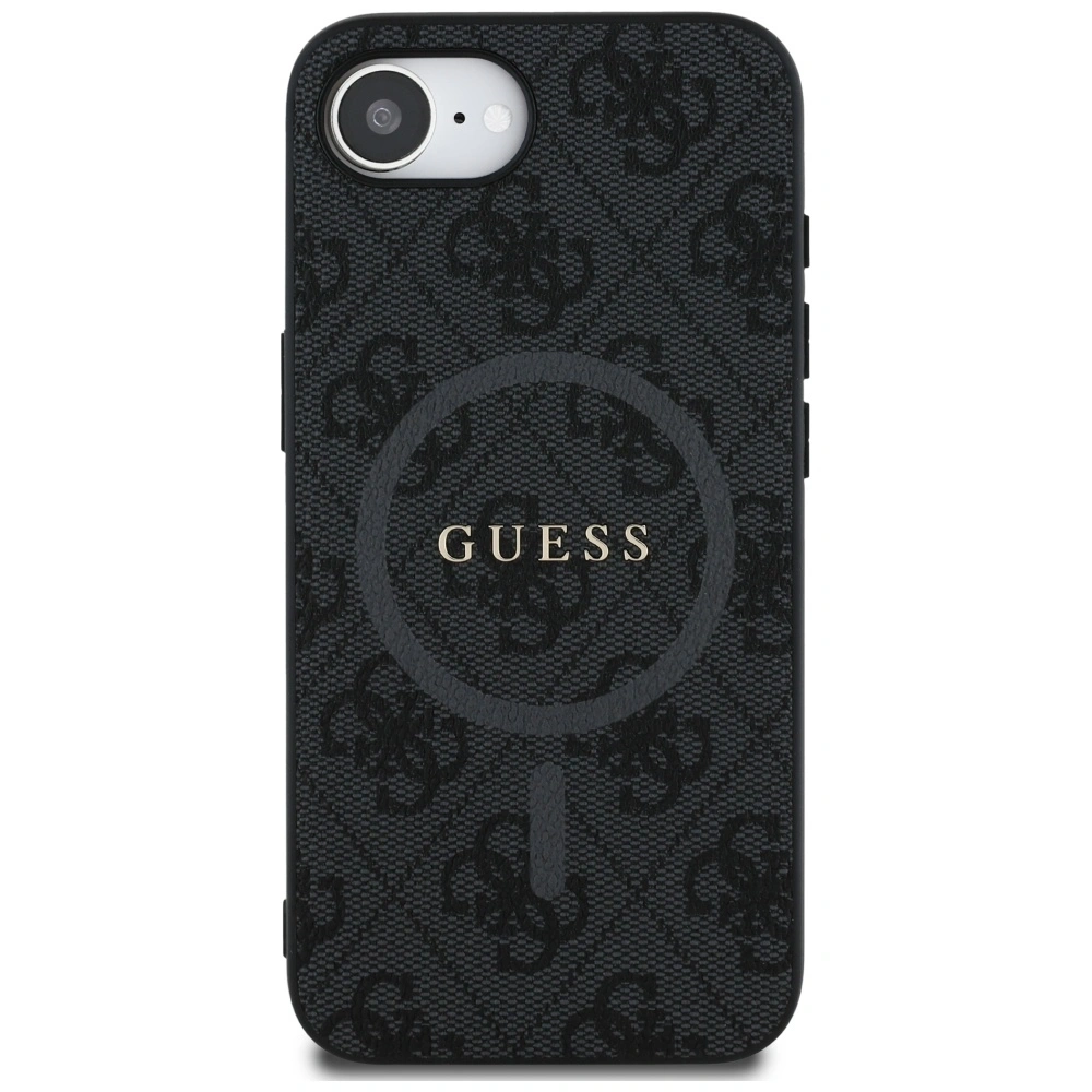 Hurtownia GSM - Guess 4G Gyűrű Klasszikus Logo MagSafe Apple iPhone 16e fekete - GUE4452 - {ean13} - Hurt