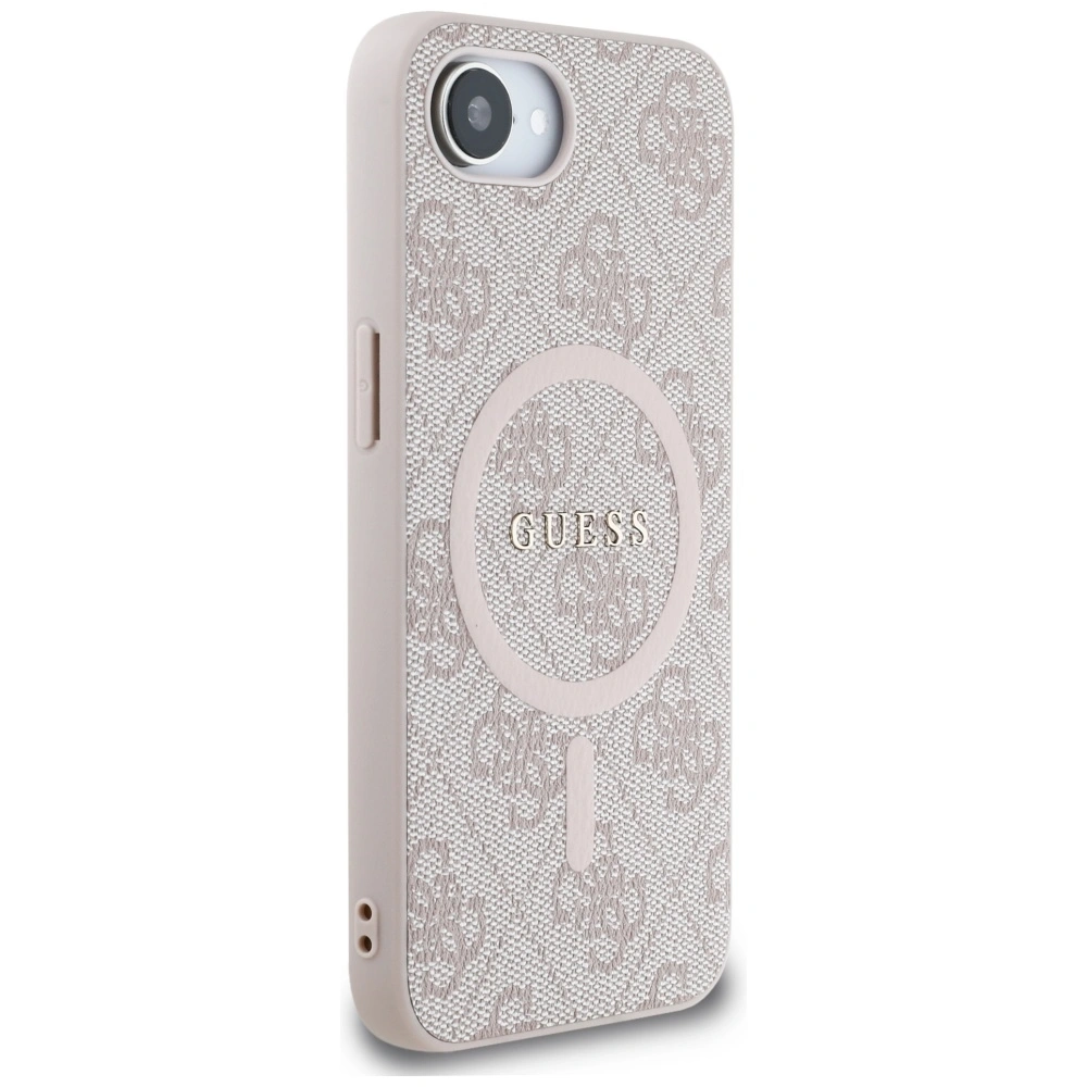 Guess 4G Ring Classic Logo MagSafe Apple iPhone 16e růžový