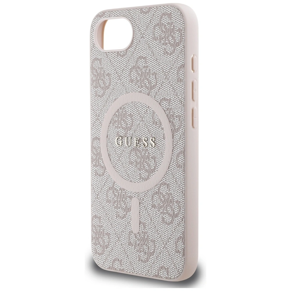 Guess 4G Ring Classic Logo MagSafe Apple iPhone 16e růžový