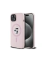 Karl Lagerfeld Silicone Karl&Choupette MagSafe Apple iPhone 15 Plus roz