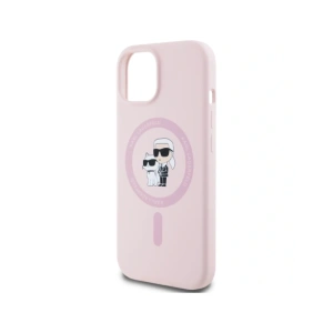 Hurtownia GSM - Karl Lagerfeld Silicone Karl&Choupette MagSafe Apple iPhone 15 Plus roz - KLD21986 - {ean13} - Hurt