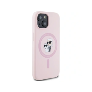 Hurtownia GSM - Karl Lagerfeld Silicon Karl&Choupette MagSafe Apple iPhone 15 roz - KLD21987 - {ean13} - Hurt